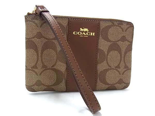 【新品未使用】COACH コーチ シグネチャー PVC ミニポーチ マルチケース COACH - □極美品□ COACH コーチ ミニシグネチャー PVC×レザー