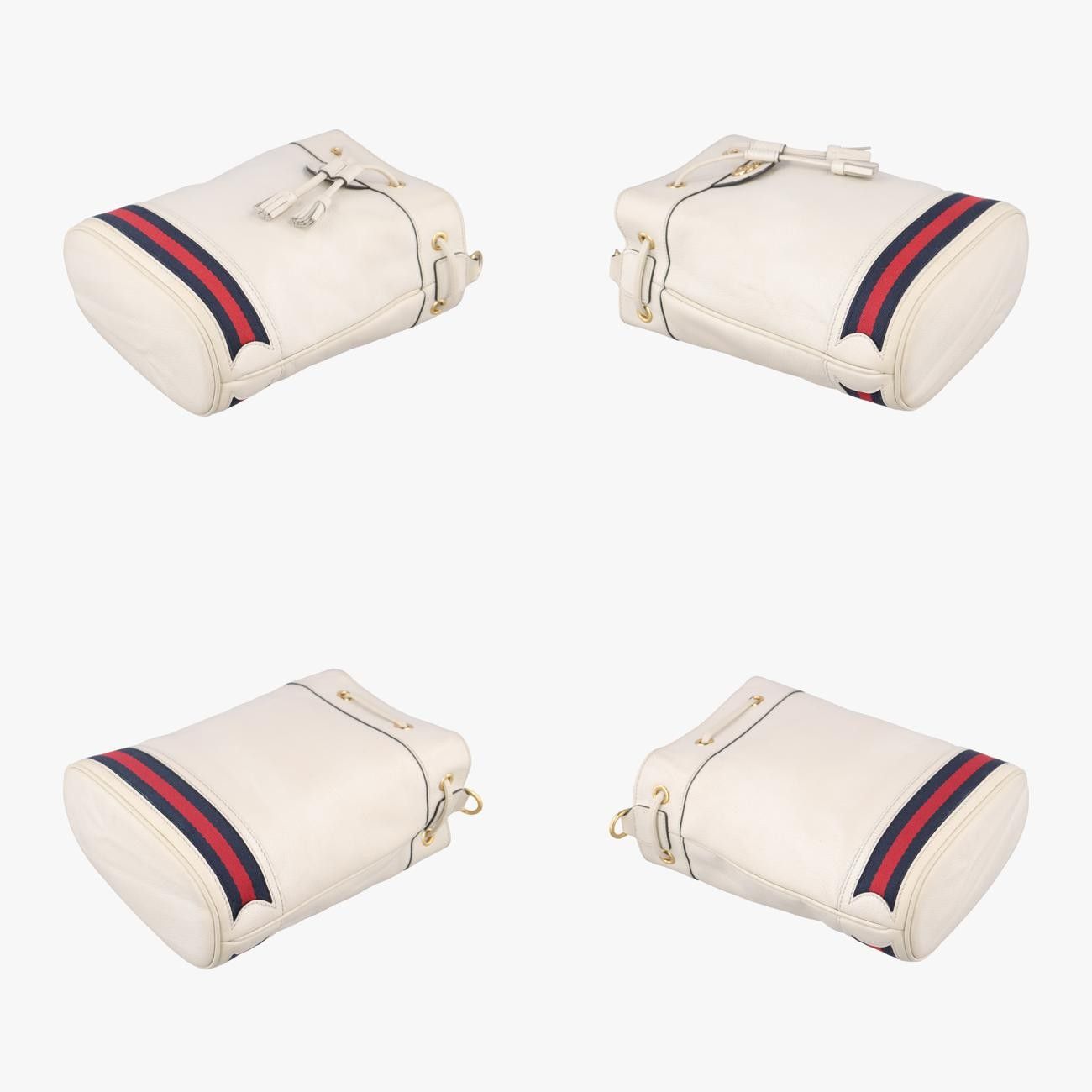 スモール バケットホワイトレザー610846G031258297