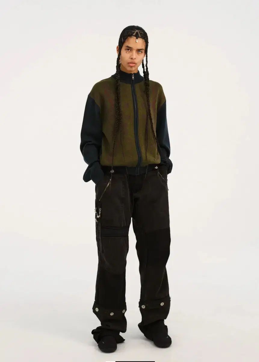 2 hyein seo ニット ジップアップ