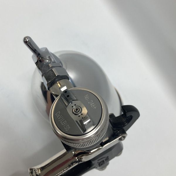 デビルビス DEVILBISS エアースプレーガン LUNA MARK 2 NO.246 ルナ マーク2 エア圧力計 フリーアングルカップ付 ハンドスプレーガン ≡DT6718