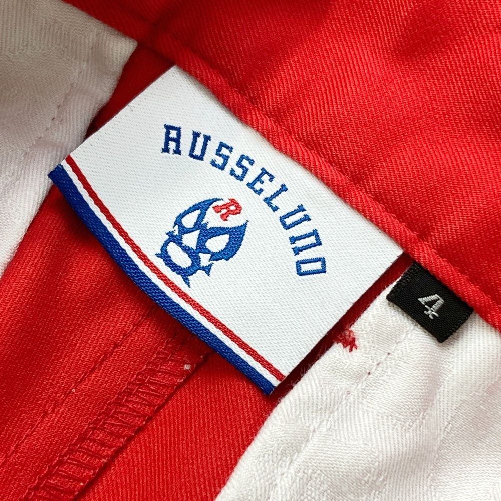 サイズ：4 RUSSELUNO ラッセルノ ロングパンツ ルチャ レッド系