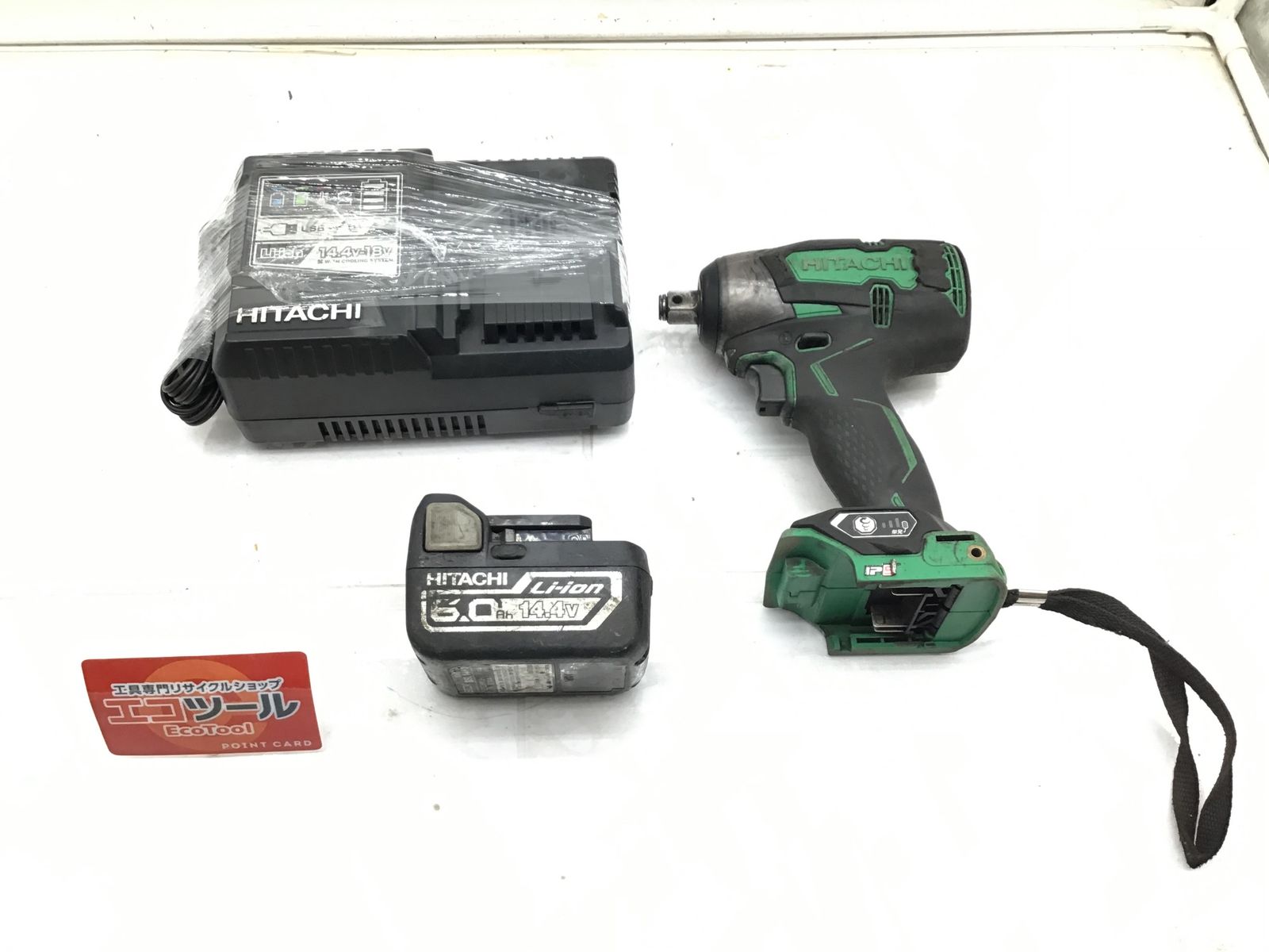 品 HITACHI 日立工機 14.4V コードレスインパクトレンチ WR14DBDL IT5T52SPSNPS エコツール笠寺店 M02