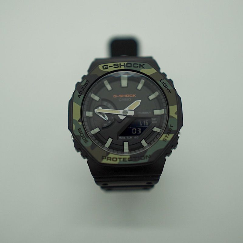 G-shock GA-2100SU-1A カシオーク カスタム 蛍光 ルミノバ - メルカリ