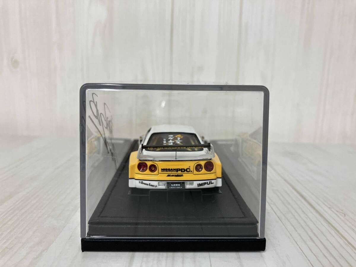 Super Silhouette LB-ER34 Model 1&frasl;43 Ignition Skyline SKYLINE 1:43 Nissan White&frasl;Yellow model Black IGNITION | and