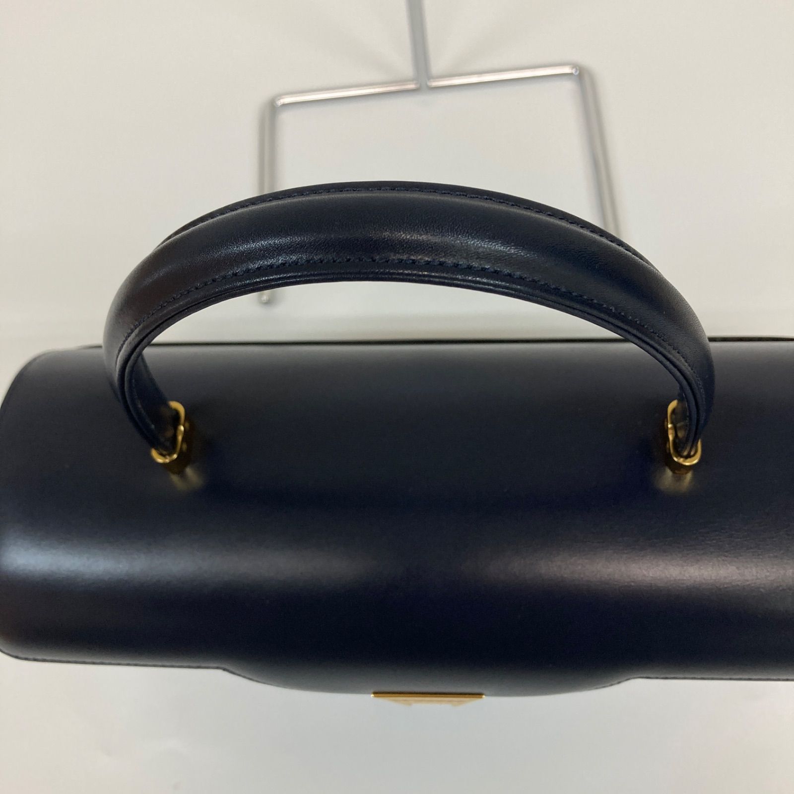 新品】銀座カネマツ カバン ハンドバッグ フォーマル ネイビー 【KB52 
