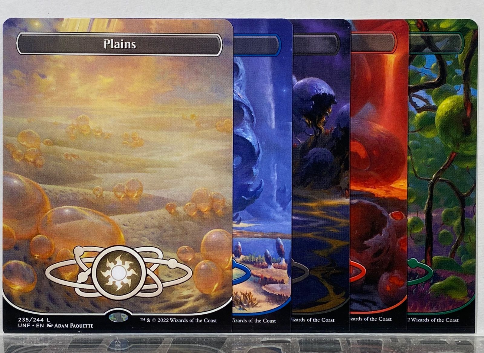 MTG 惑星宇宙的土地 全種各１０枚合計５０枚セット　アンフィニティ 英 Amazon.co.jp: 軌道宇宙土地 MTG Unfinity アンフィニティ 基本