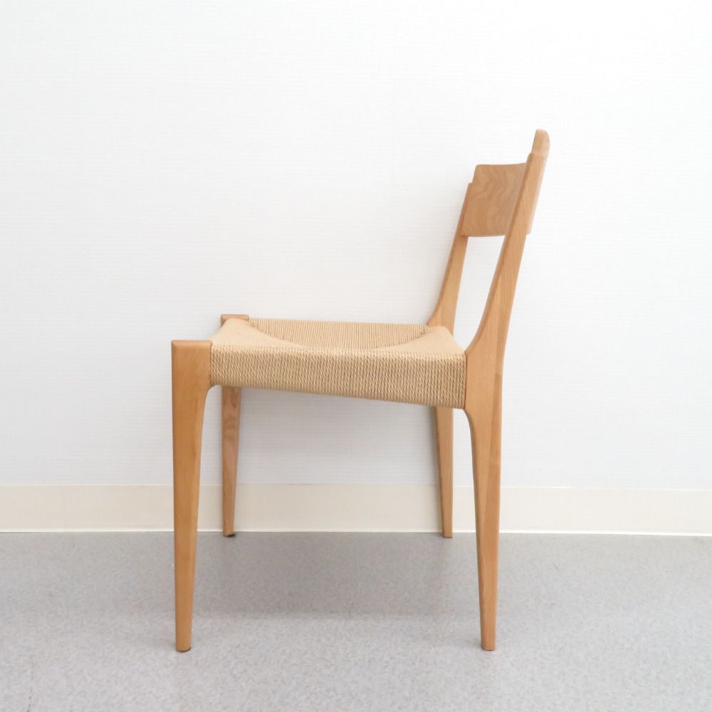 美品 東谷 ペーパーコードチェア 北欧チェア ナチュラル 座編みの椅子 ② 美品】 東谷 ペーパーコードチェア 北欧チェア ナチュラル 座編みの椅子 ②
