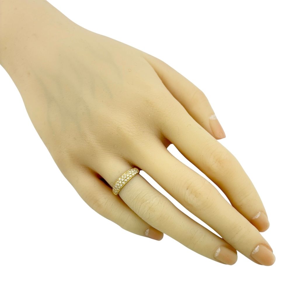 リング 指輪 5号 18金 K18イエローゴールド ダイヤモンド 0.34ct レディース