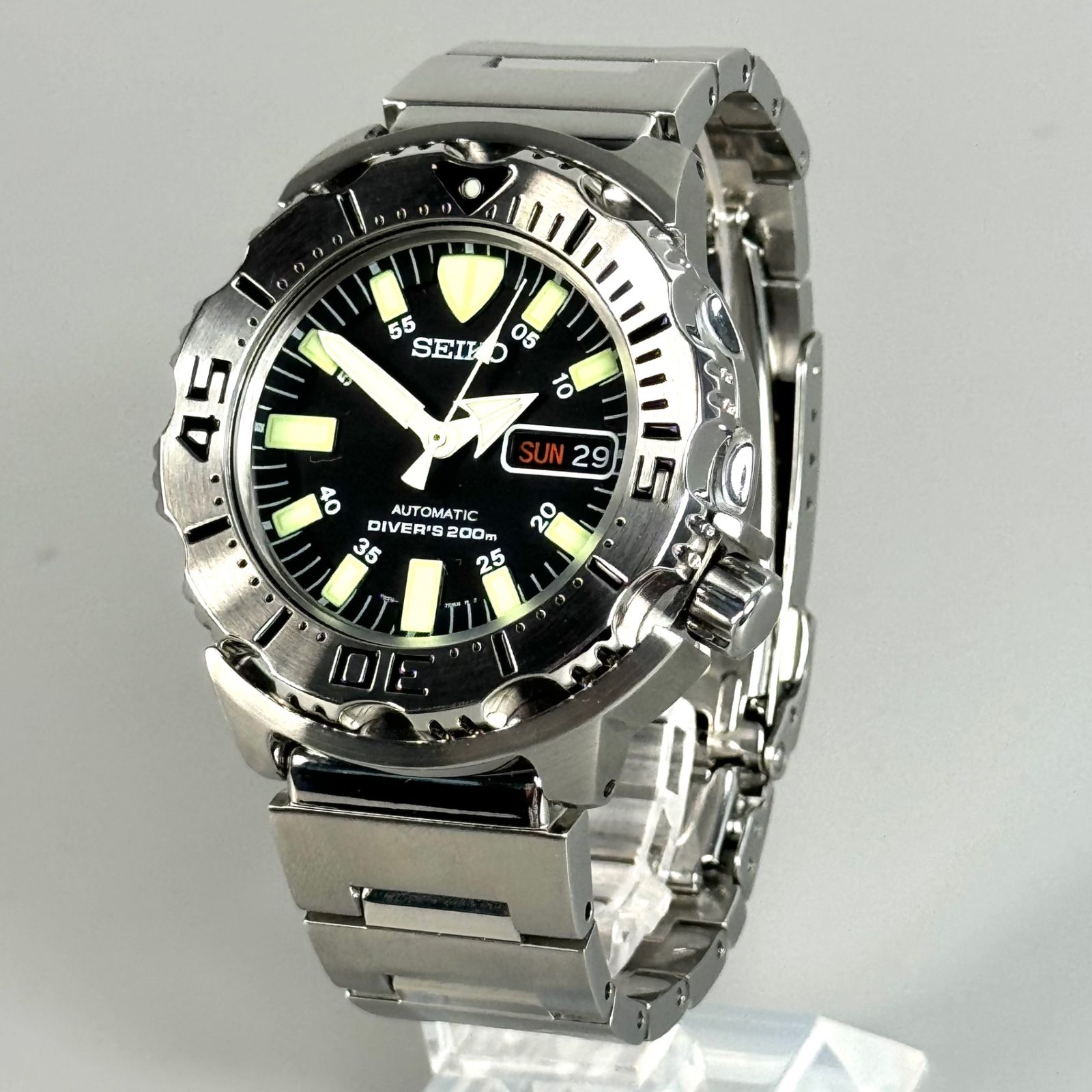 美品】セイコー SEIKO SKX779 ブラックモンスター 7S26-0350 ダイバー 