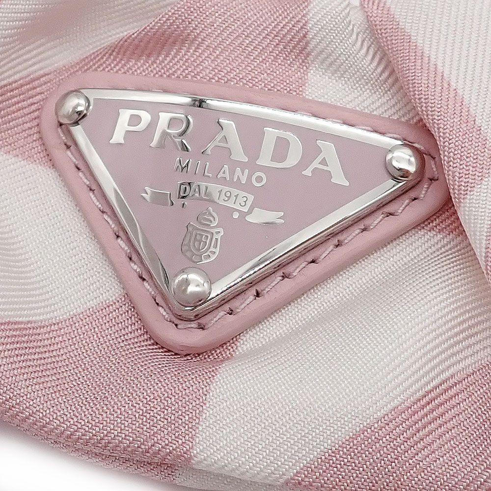 PRADA シルクシュシュ　正規品　プラダシュシュ　プラダヘアゴム PRADA - 未使用品 プラダ シュシュ ヘアゴム レディース ヘア
