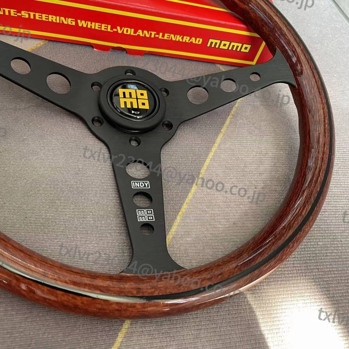 momo スポーツステアリング ウッド調　14インチ MOMO ステアリング ウッド調 14インチ スポーツ 競技用改装