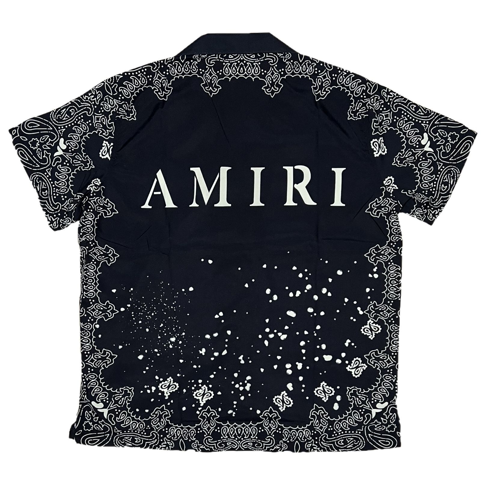 AMIRI アミリ BANDANA バンダナ柄 半袖 シャツ ブラック - メルカリ
