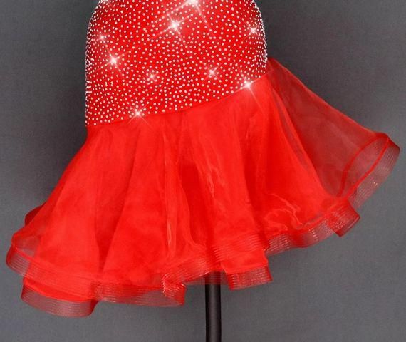 社交ダンスドレス ラテンドレス 競技 デモ用 ルンバ オーダーメイド