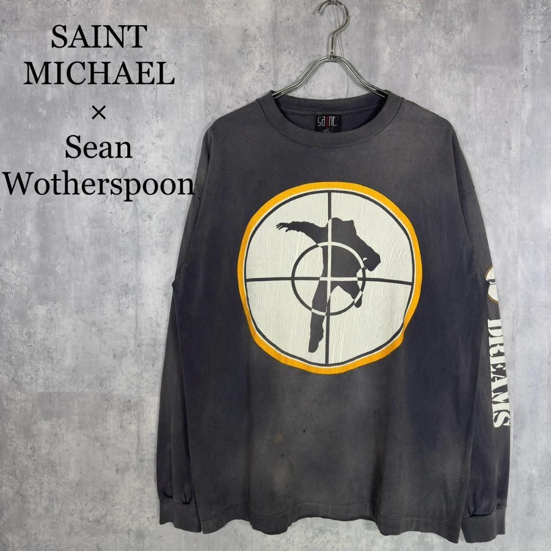 期間限定セール セントマイケル × ショーン・ウォザースプーンロンT 早い者勝ち セント マイケル× ショーン ウェザースプーン』 (L) プリント ロンT