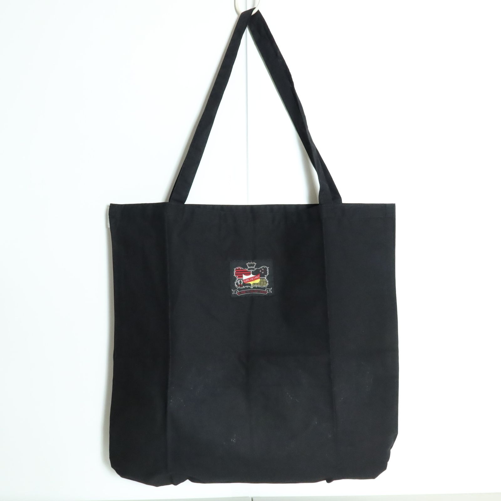 美品】カールヘルム☆シンプルなエコバッグ トート 黒系 美品】カールヘルム☆シンプルなエコバッグ トート 黒系
