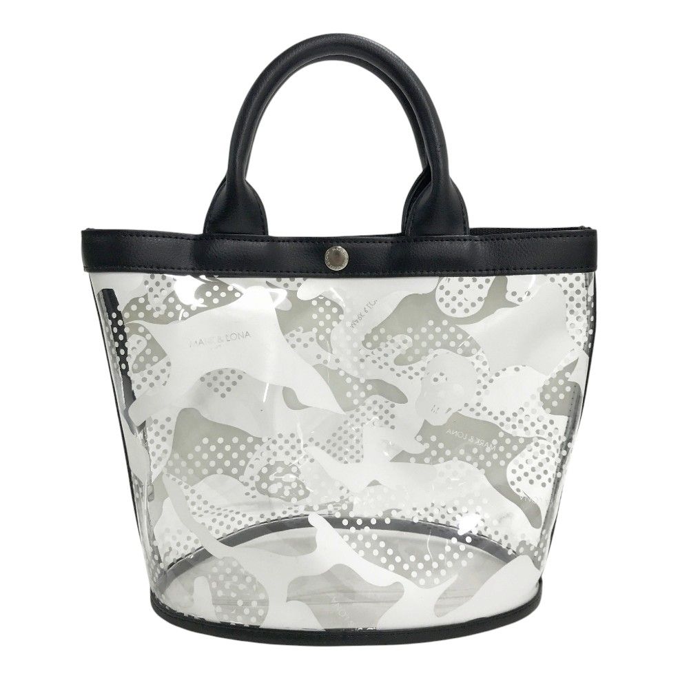 MARKu0026LONA マークアンドロナ 2022年モデル クリア カートバッグ ロゴ×カモフラ柄 ブラック系  [240101317370] ゴルフウェア ストスト