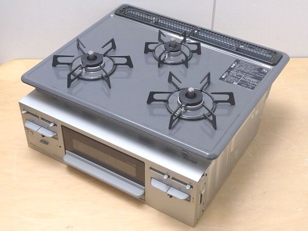 Rinnai|リンナイ 水無し片面焼きグリル 3口ビルトインガスコンロ 都市ガス システムキッチン用 製 ●100101 RB32AM5H2SAVW