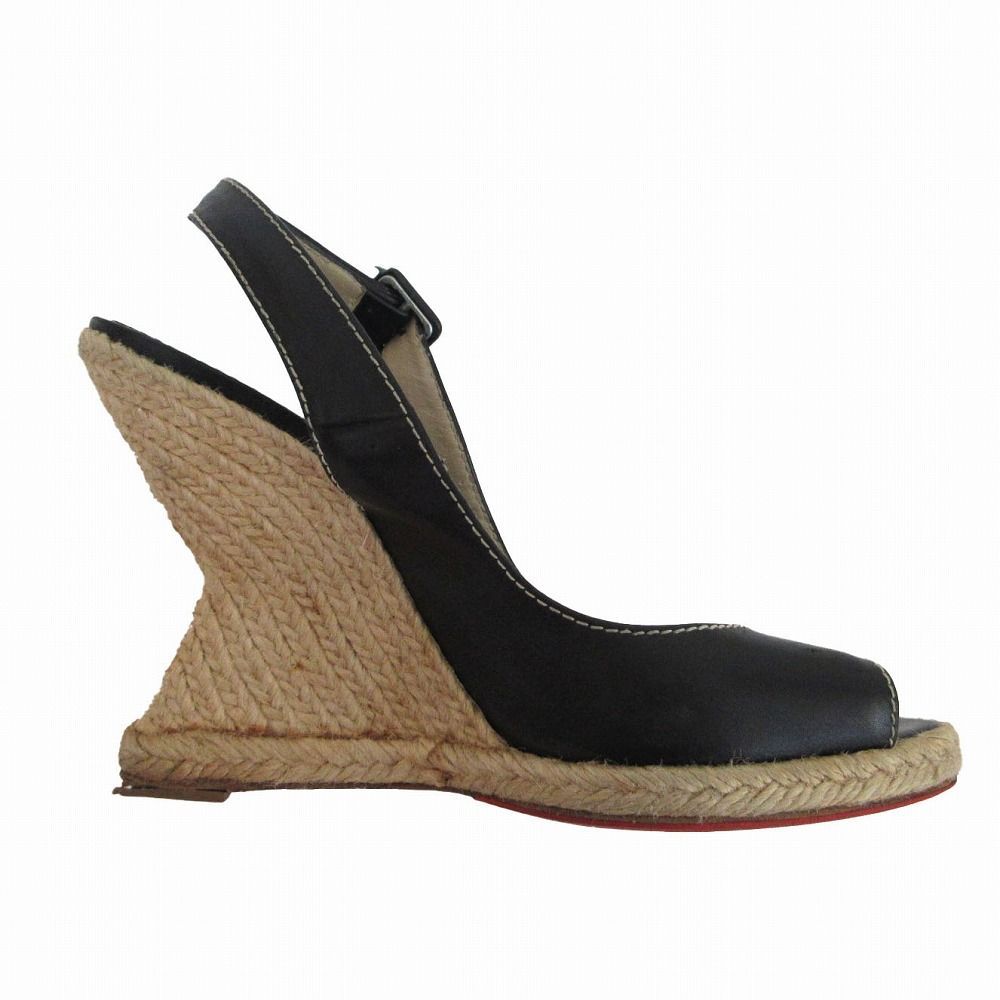 クリスチャンルブタン スタッズ ウェッジソール サンダル 37 24cm Christian Louboutin クリスチャン ルブタン ウェッジソール