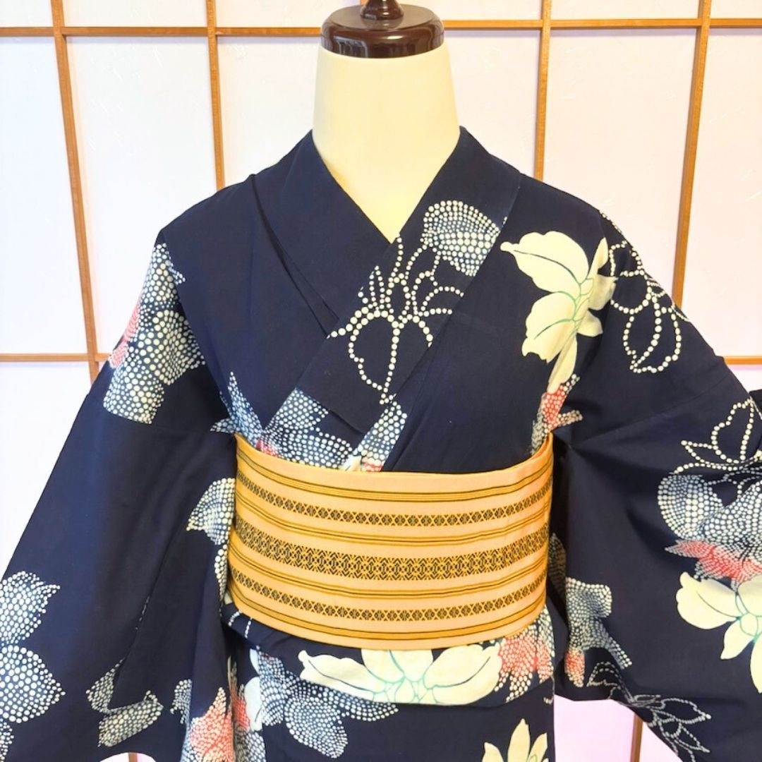 【美品】浴衣 ⭐︎ 絽の博多献上帯付 美品】浴衣 ⭐︎ 絽の博多献上帯付 楽天市場】博多帯 絽の