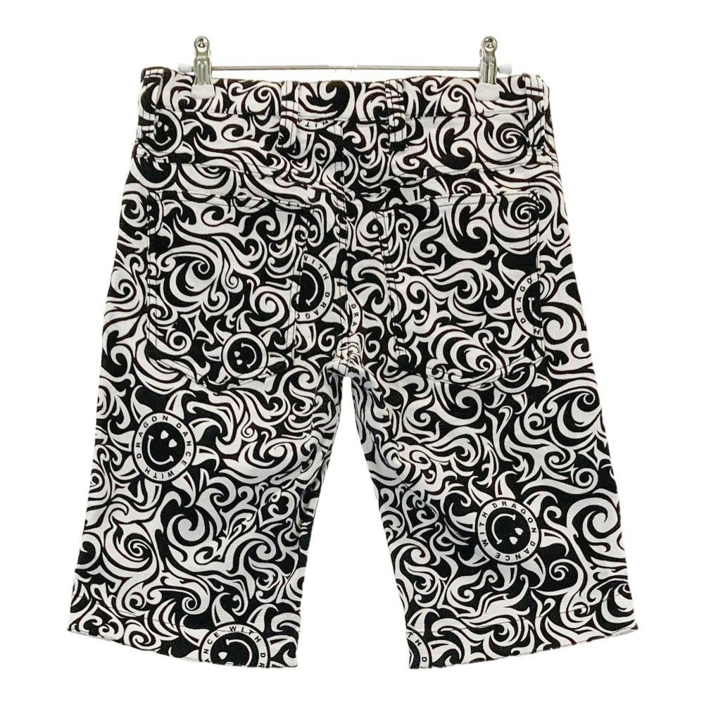 サイズ：1 DANCE WITH DRAGON ダンスウィズドラゴン ハーフパンツ 総柄 ブラック系 [240101301723]# ゴルフウェア メンズ ストスト