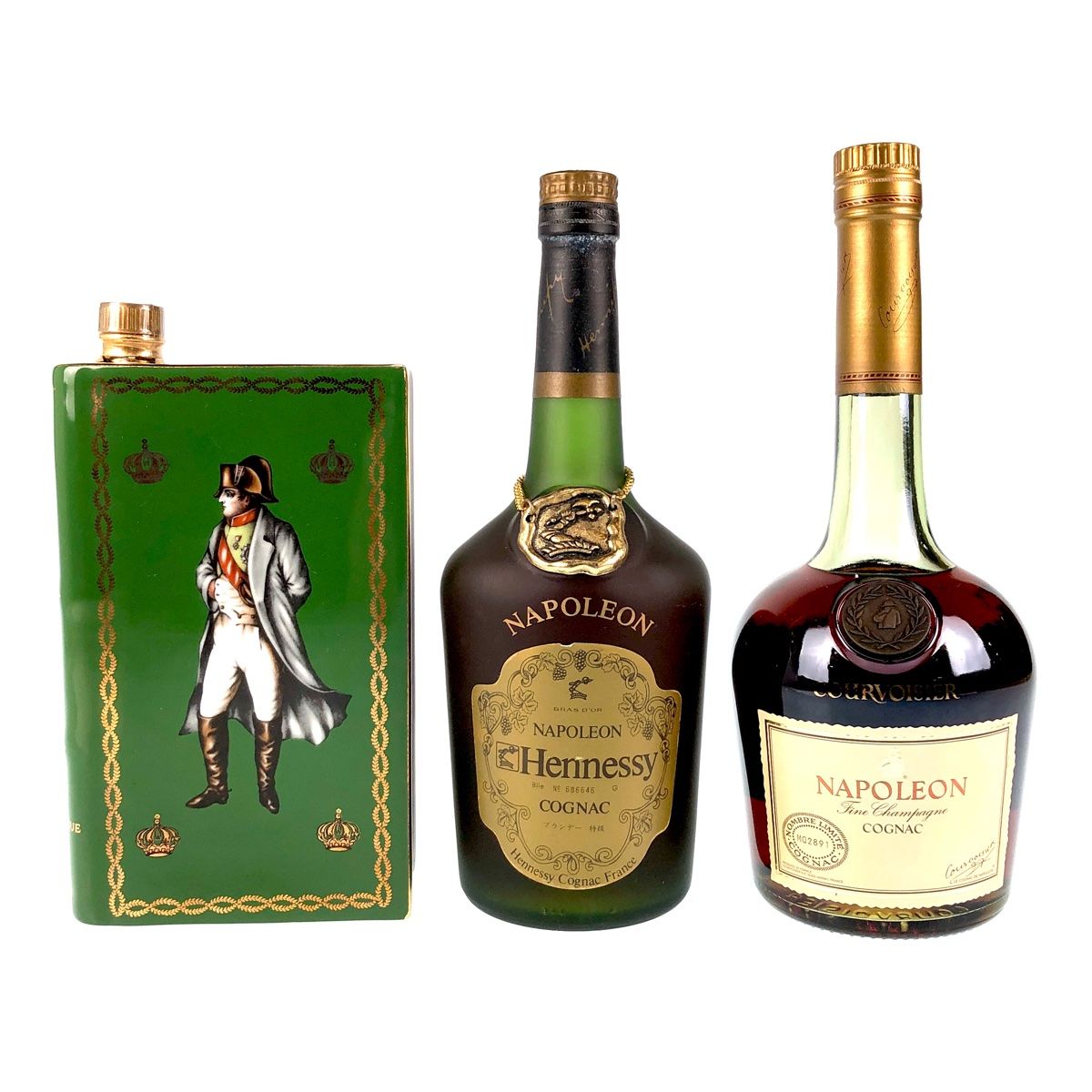 967ヘネシー・ナポレオン・コニャックとDROSSAC・ナポレオン2本セット【古酒】。