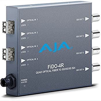 中古】 Aja FiDO クアッドチャンネル LC ファイバー-3G-SDI ミニコンバータ