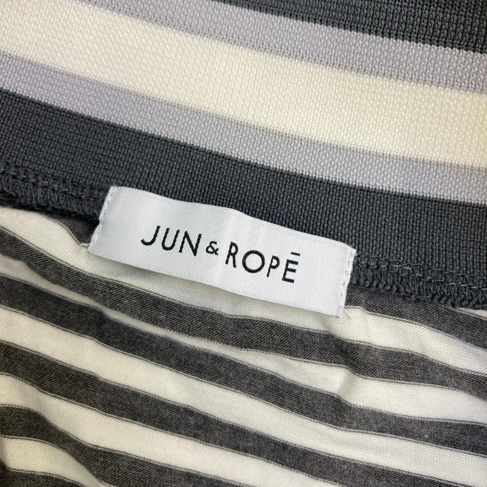 サイズ：L JUN&ROPE ジュン アンド ロペ ハーフジップ長袖T