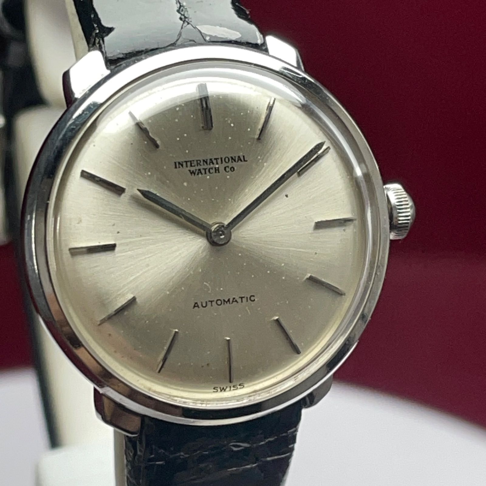 【OH済】 貴重純正尾錠 60s IWC オールドインター 自動巻 腕時計 OH済】 貴重純正尾錠 60s IWC オールドインター 自動巻 腕時計