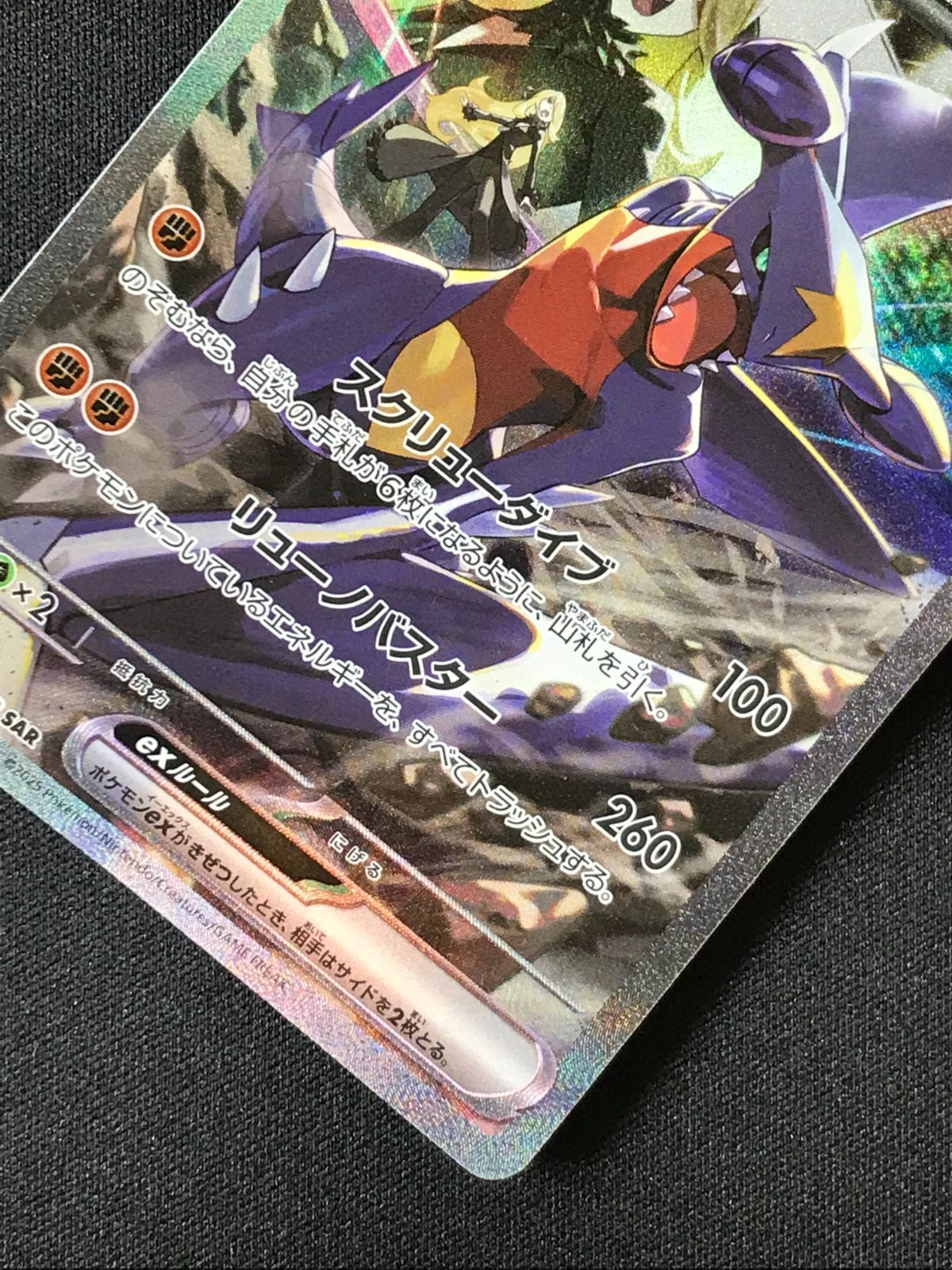 ポケモンカードゲーム ポケカ シロナのガブリアスex SAR SV9a