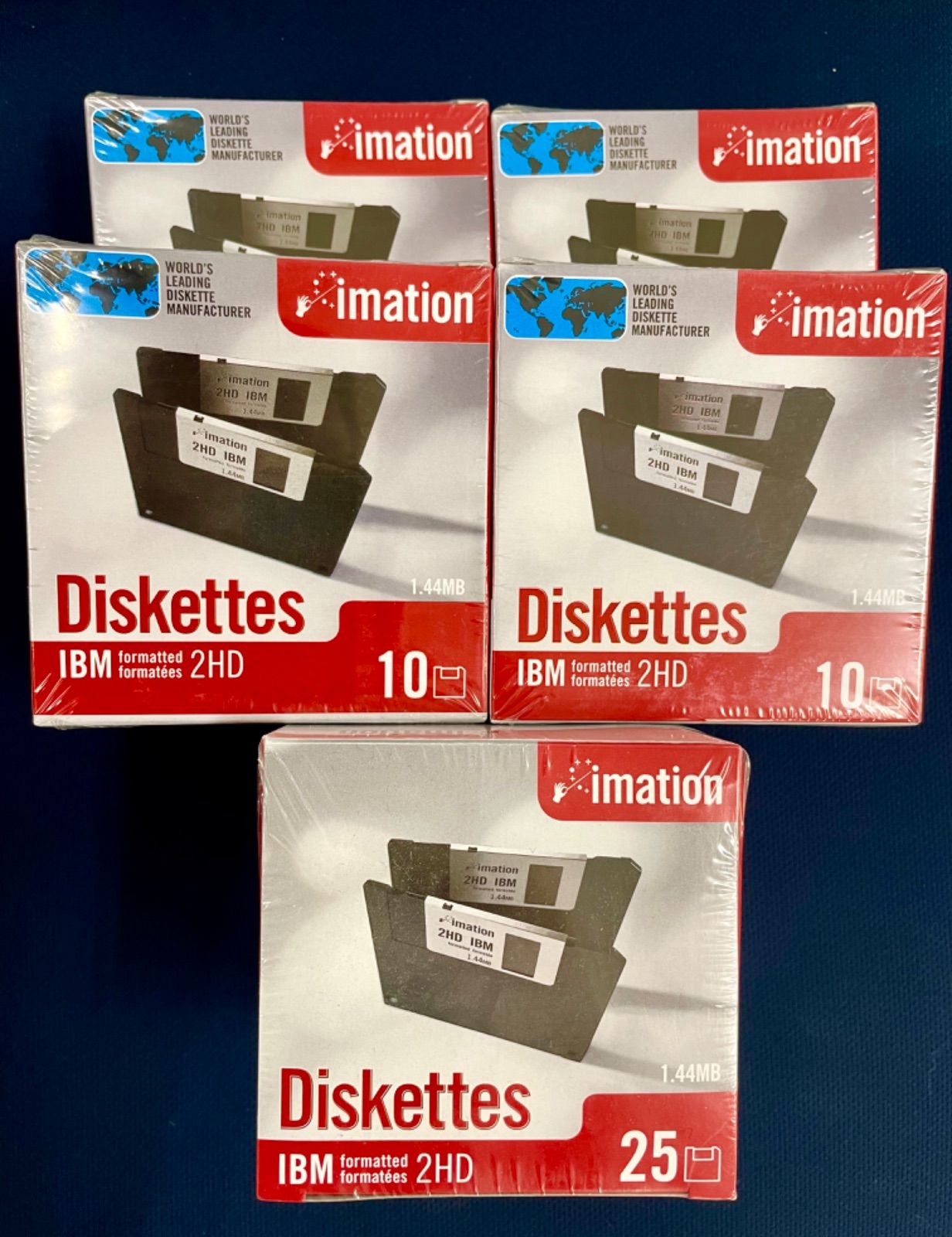新品未開封 imation Diskettes 25枚×9箱 プラス10枚