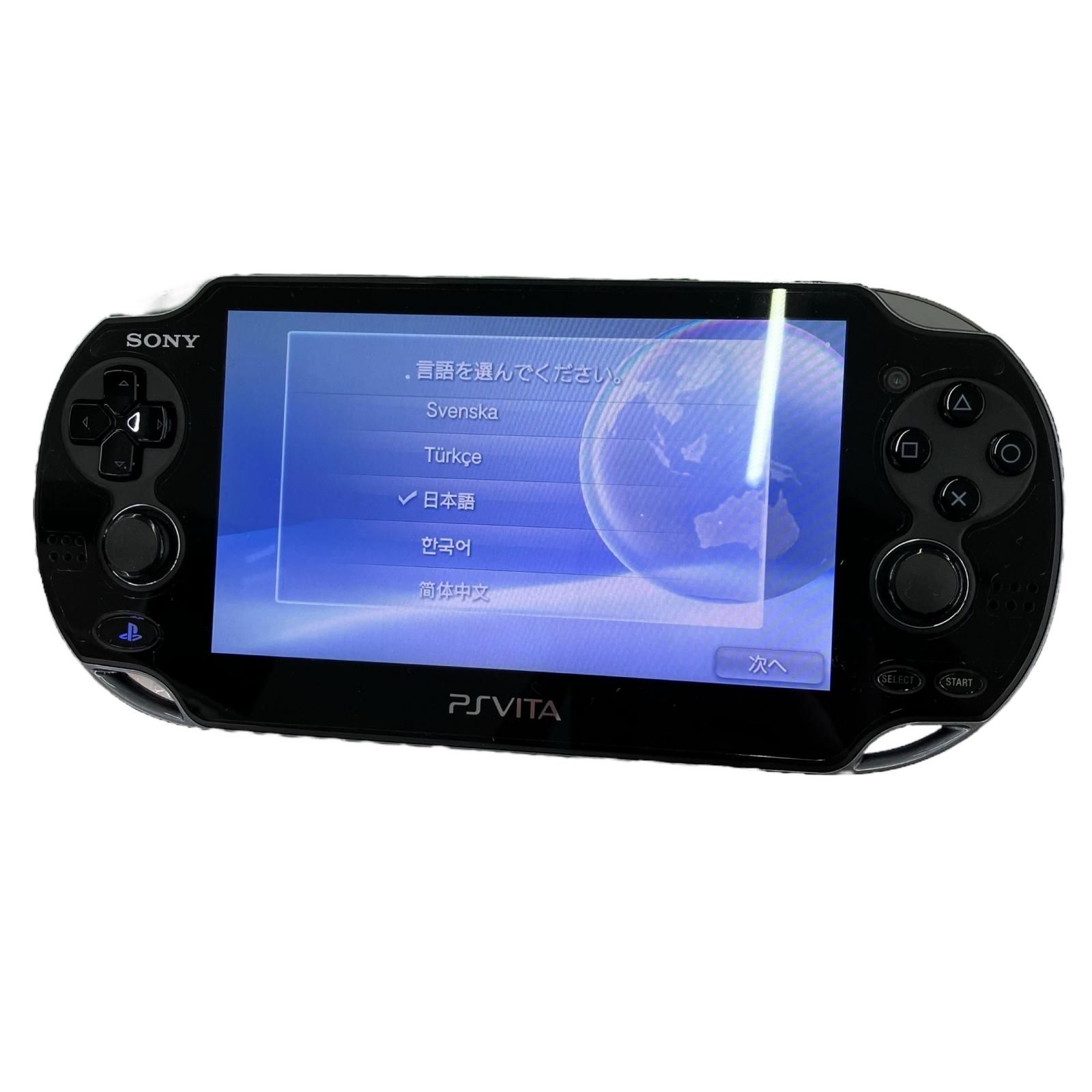 186000 SONY ソニー PlayStation Vita 3D Wi-Fiモデル PCH-1100 クリスタル ブラック