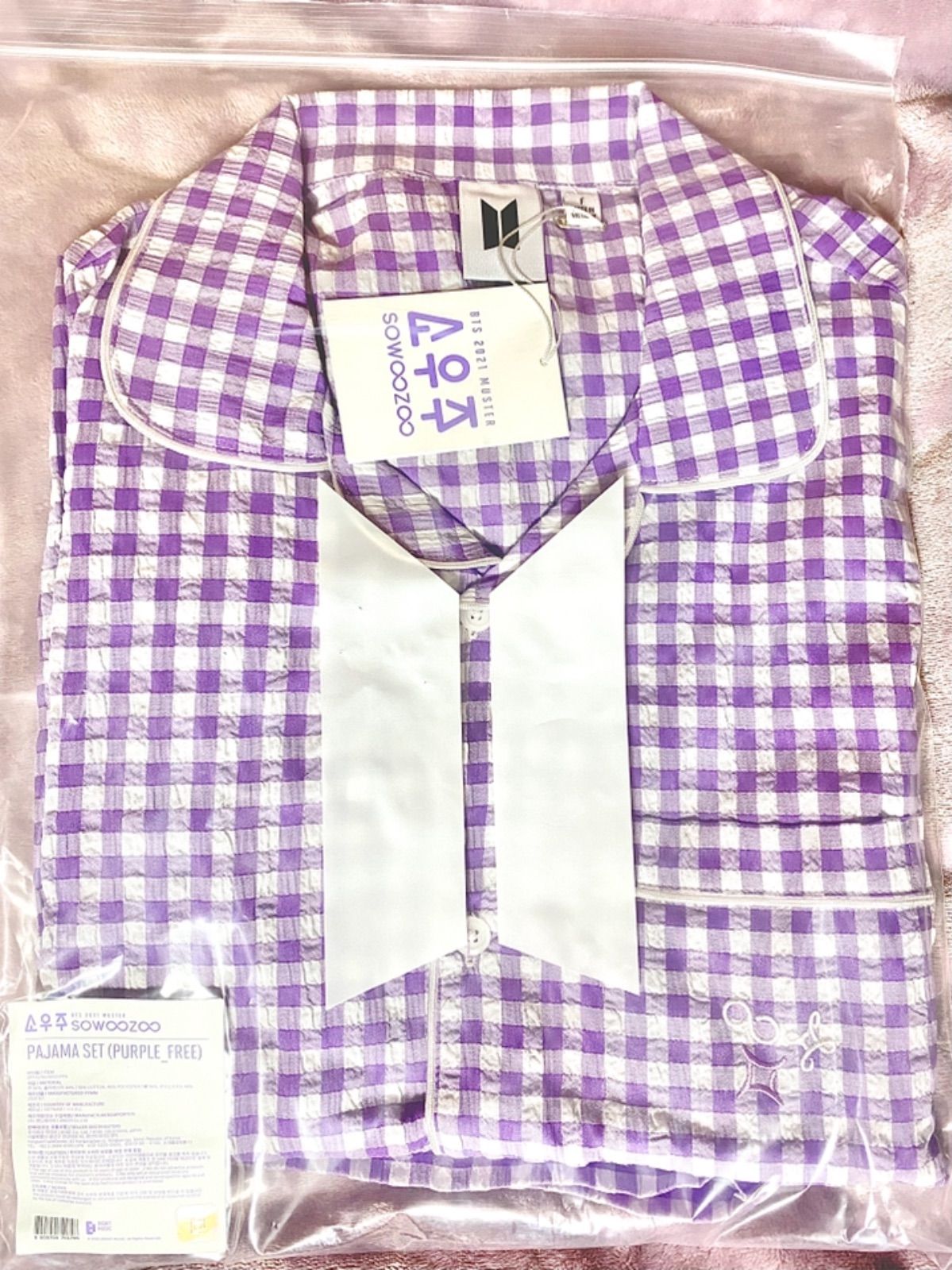 BTS SOWOOZOO ソウジュ グラスセット ミニバッグ パジャマ BTS SOWOOZOO ソウジュ グラスセット ミニバッグ パジャマ SOWOOZOO