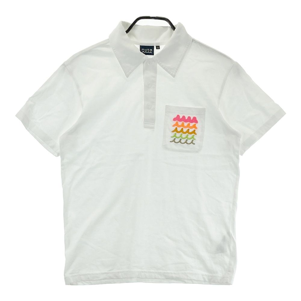 サイズ 5 MUTA MARINE ムータマリン 半袖ポロシャツ ホワイト系 240101525172 ゴルフウェア メンズ ストスト
