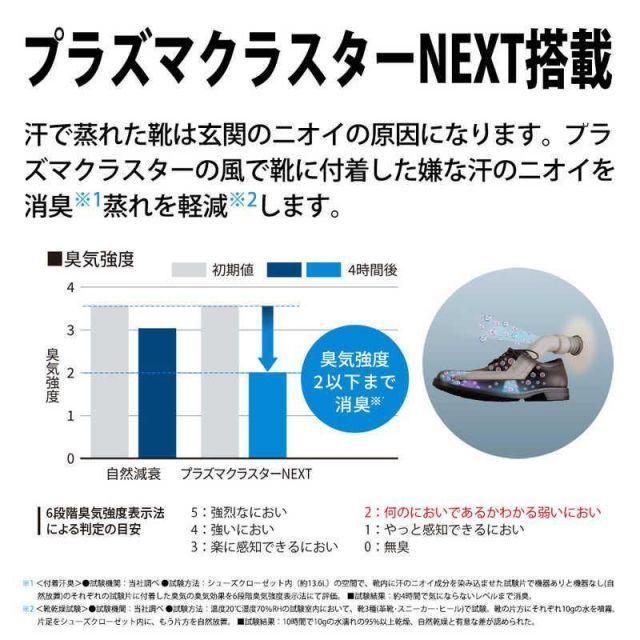 プラズマクラスターシューズクローゼット