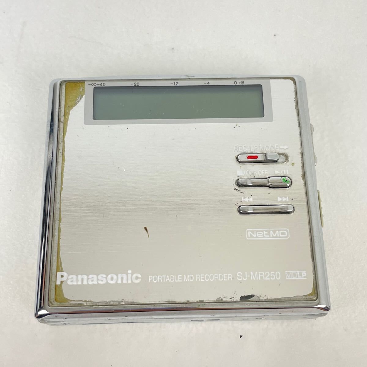 Panasonic ポータブルMDレコーダー SJ-MR250 ジャンク品 ジャンク Panasonic ポータブルMDレコーダー SJ-MR250-S