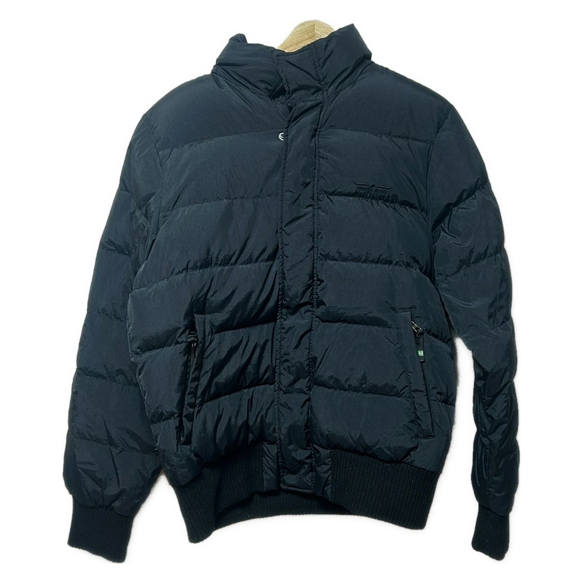 ARMANIJEANS アルマーニジーンズ ダウンジャケット サイズ48 XL レディース - 黒 長袖|ジップアップ|フード取り外し可|冬