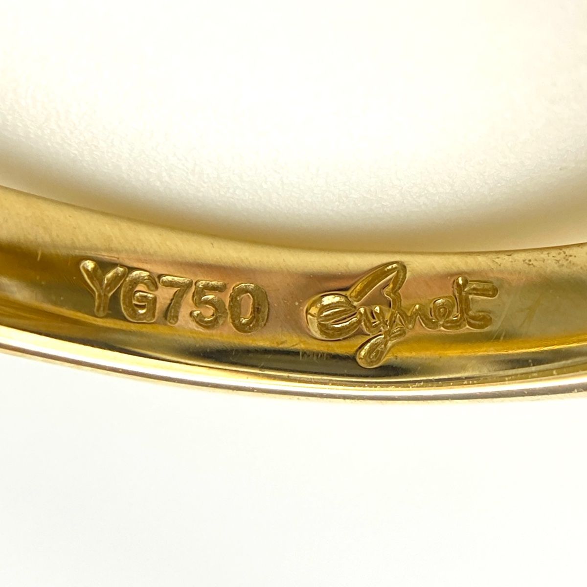 ジュネ Jeunet シェル デザインリング YG イエローゴールド 指輪  