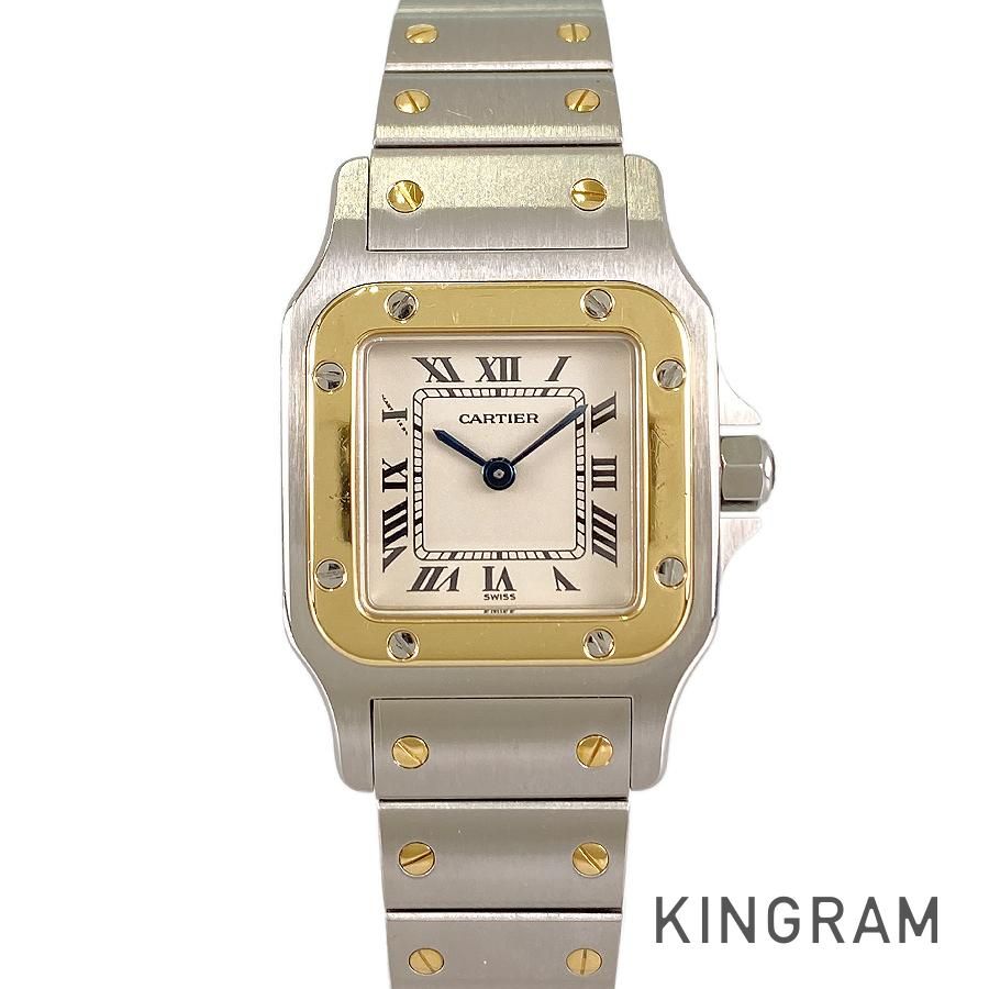 カルティエ CARTIER サントスガルベ SM W20012C4 SS YG クォーツ レディース 腕時計 sss【中古】