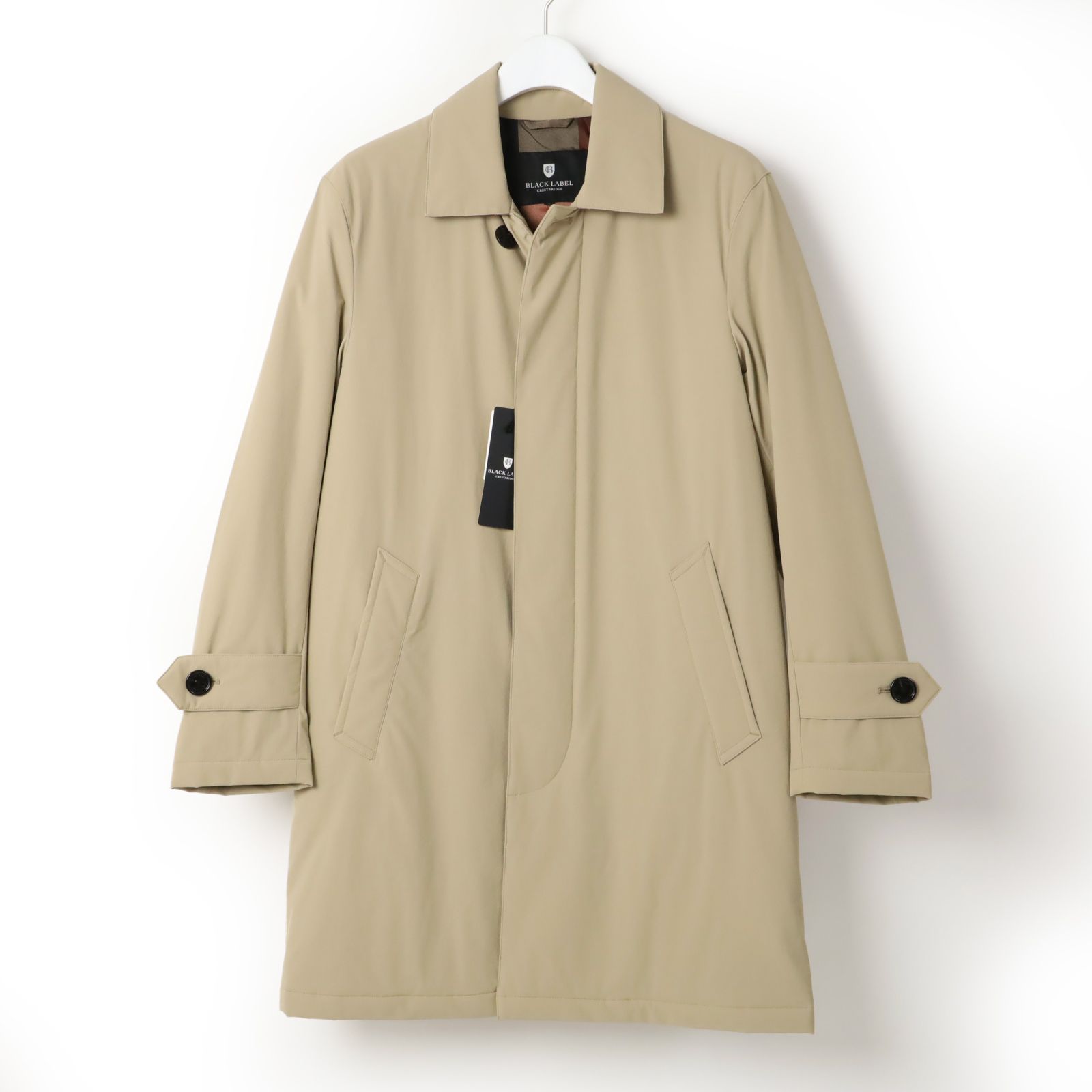 新品 ブラックレーベル・クレストブリッジ パデットステンカラーコート