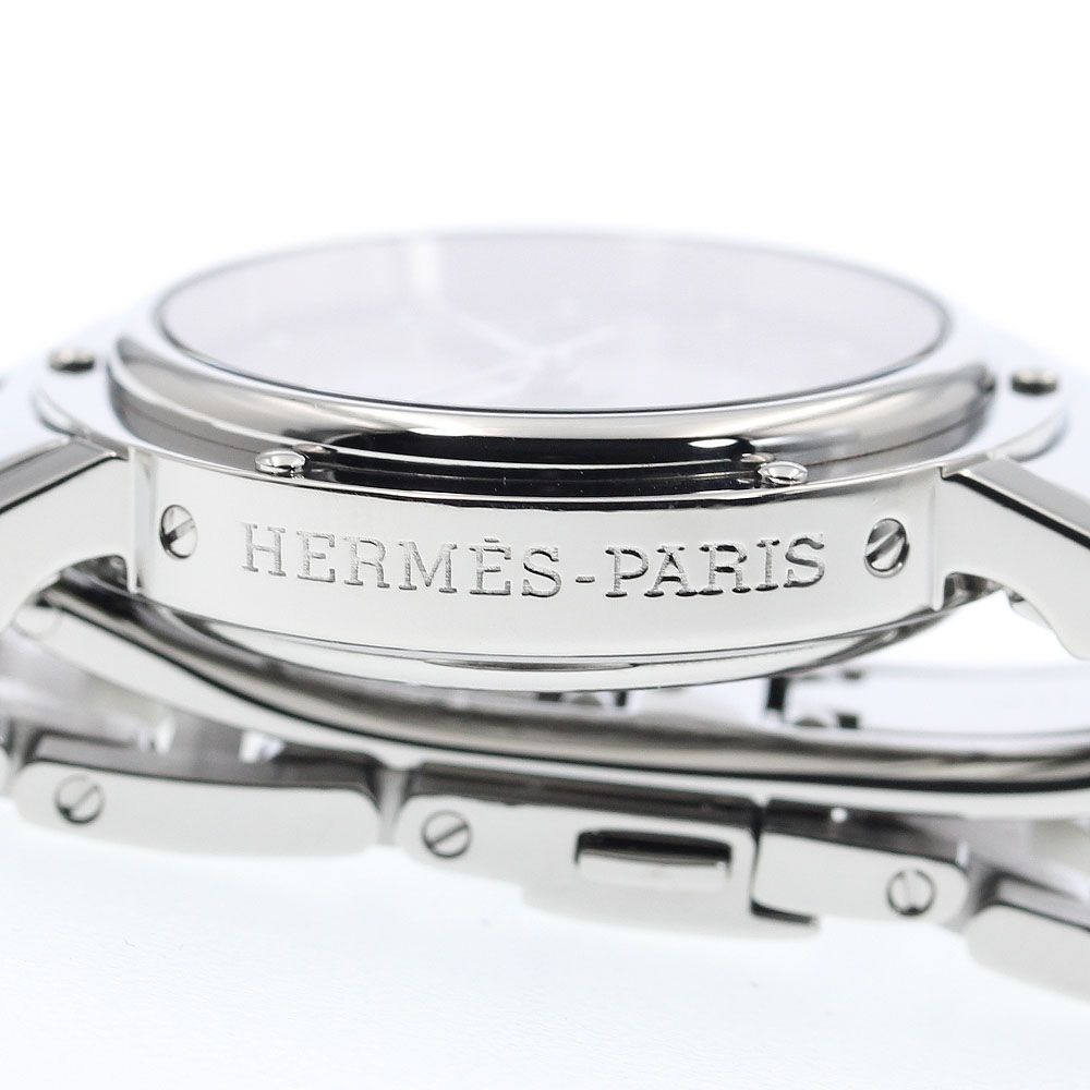 エルメス HERMES CL5.410 クリッパー デイト 自動巻き ボーイズ美品内  