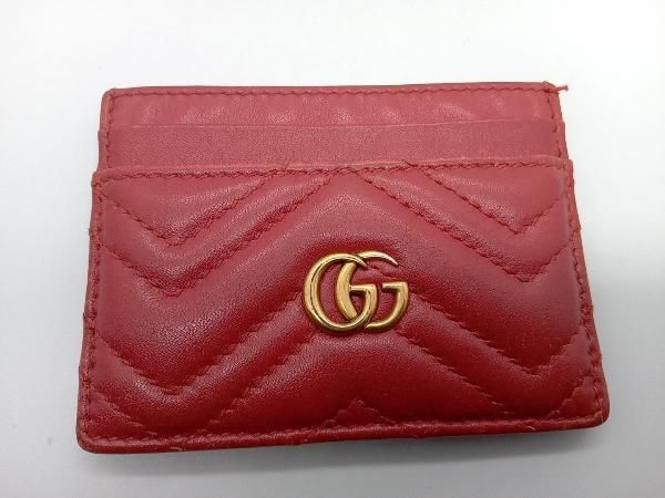 GUCCI GGマーモント 443127 203887 カードケース レッド