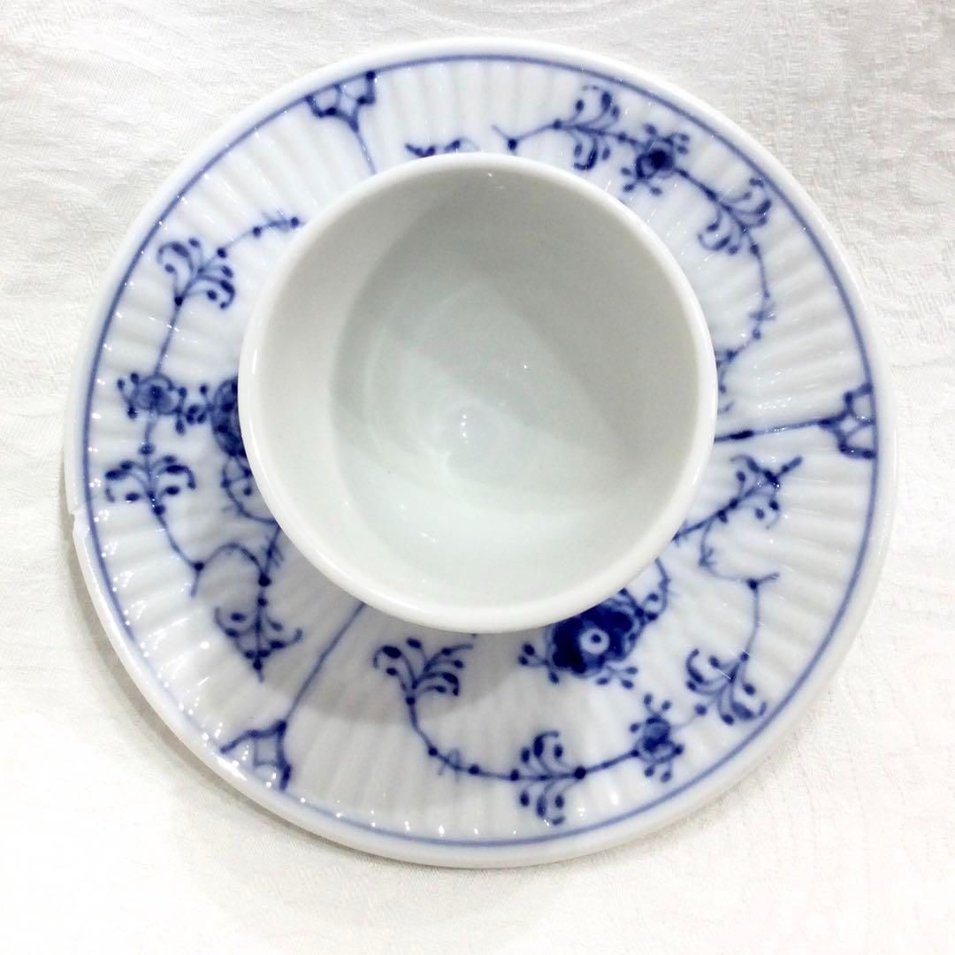 ロイヤルコペンハーゲン エッグスタンド ブルーフルーテッド プレイン
