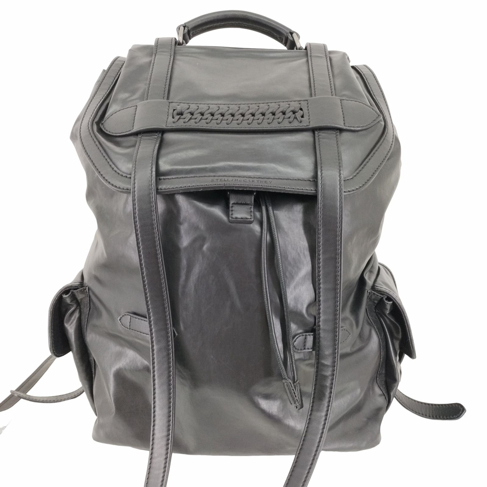 ステラマッカートニー STELLA McCARTNEY レザーリュック 編み込み 