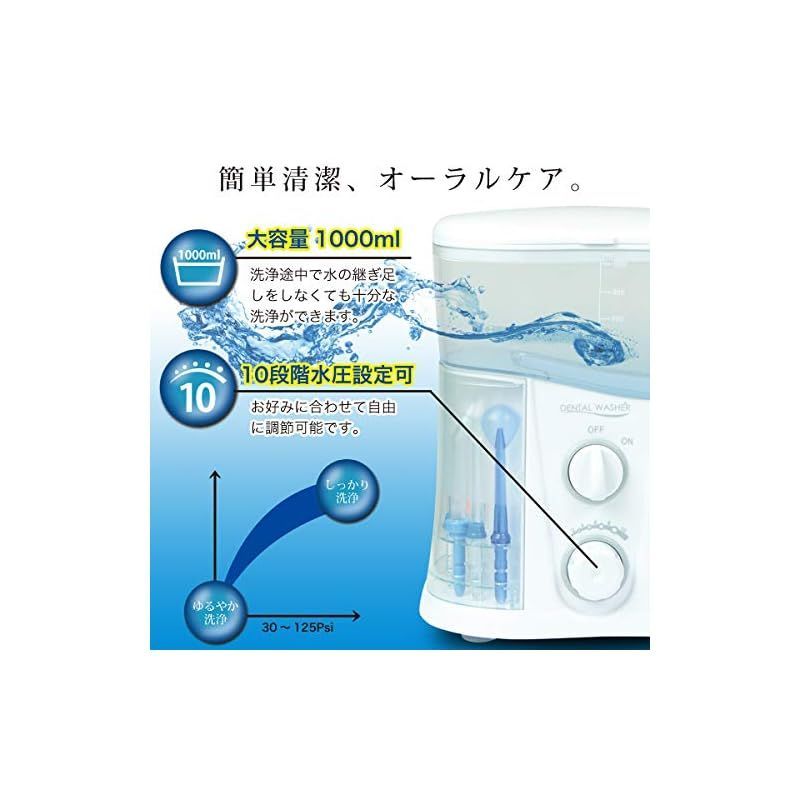 エスアイエス(SIS) 電源コード式 口内クリーナー DENTAL WASHER FC188-WH 口腔洗浄器 ジェットウォッシャー メルカリ