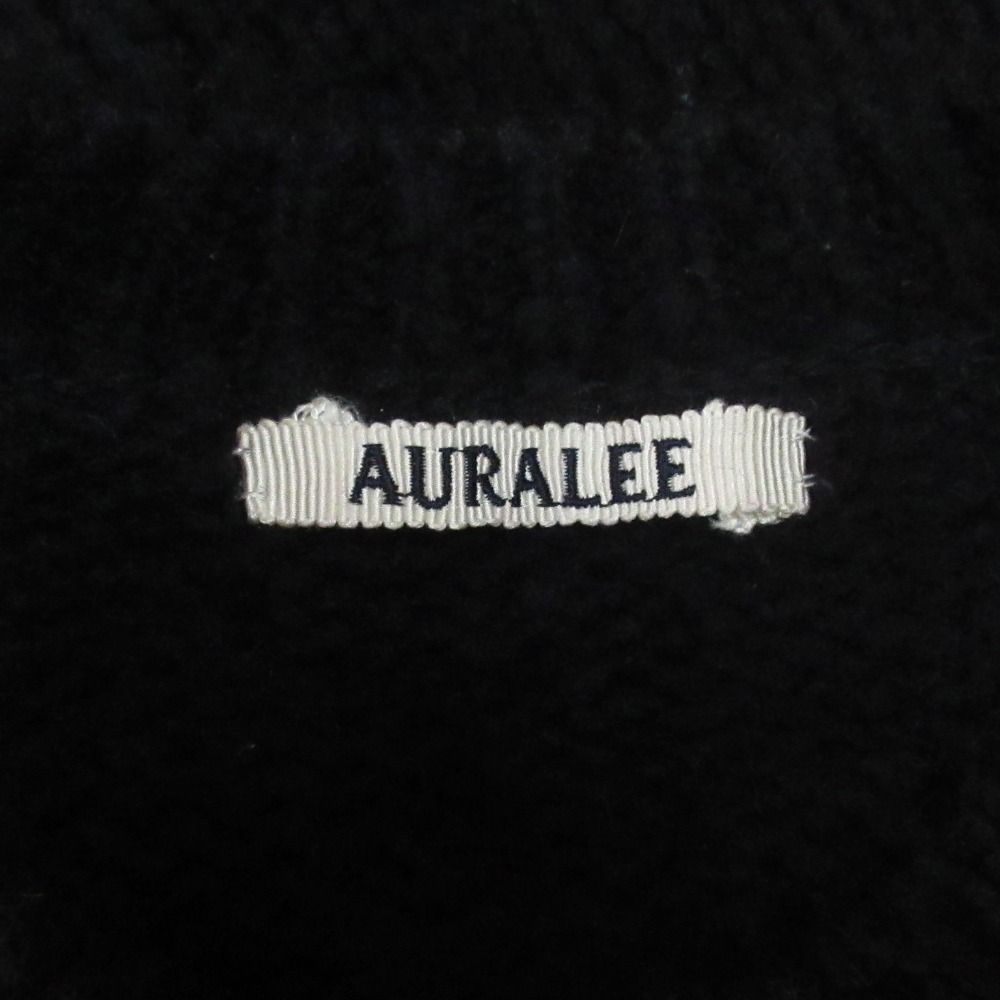 美品 22AW AURALEE オーラリー WOOL BABY CAMEL SHORT キャメルブレンド ショートニット セーター 1 ブラック レディース 古着 中古 美品 22AW AURALEE オーラリー WOOL BABY CAMEL SHORT キャメル