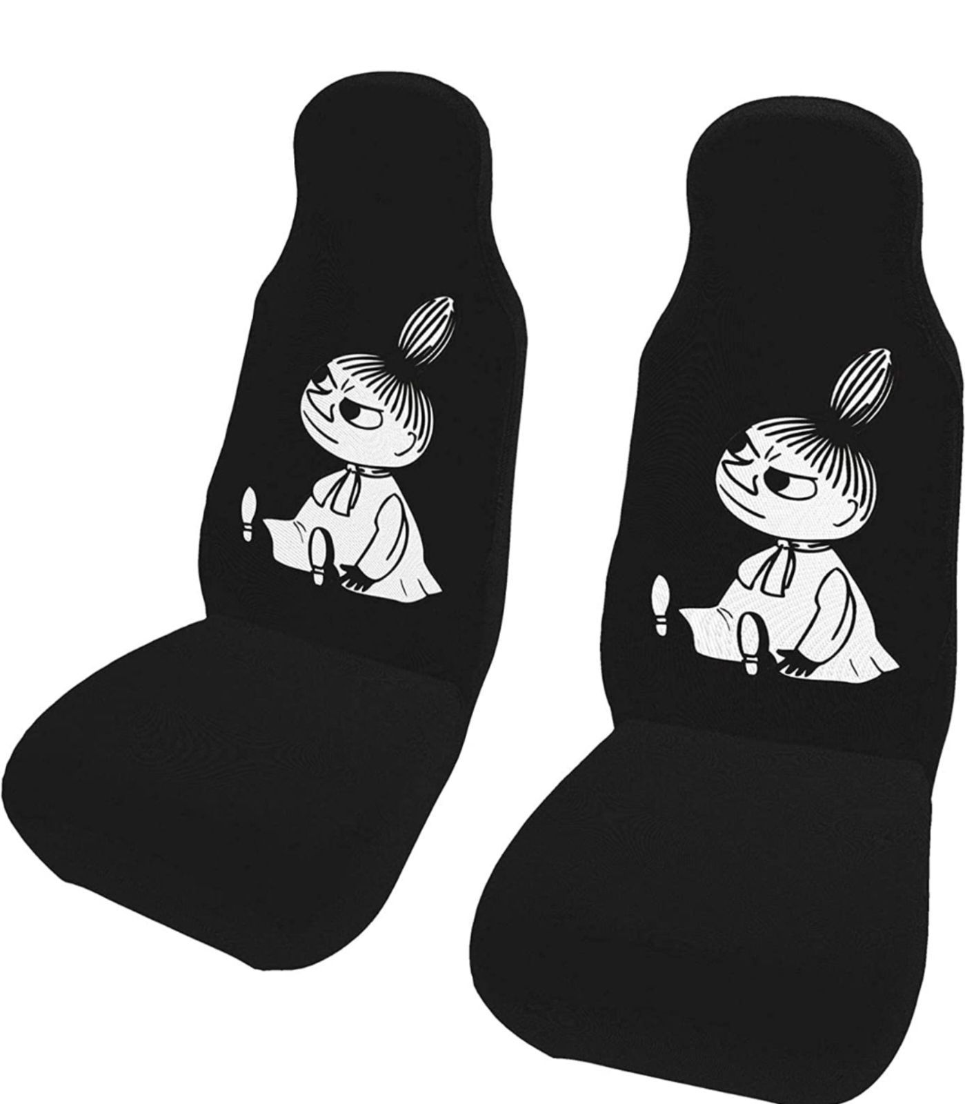 ムーミン カーシートカバー ２枚セット 前席用 軽 普通車適用 フロント
