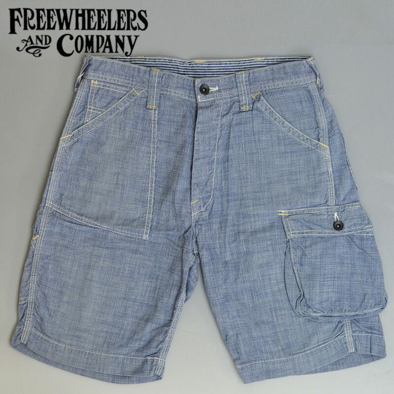 ブートレガーズ ハーフパンツ W30 ブルー フリーホイーラーズ