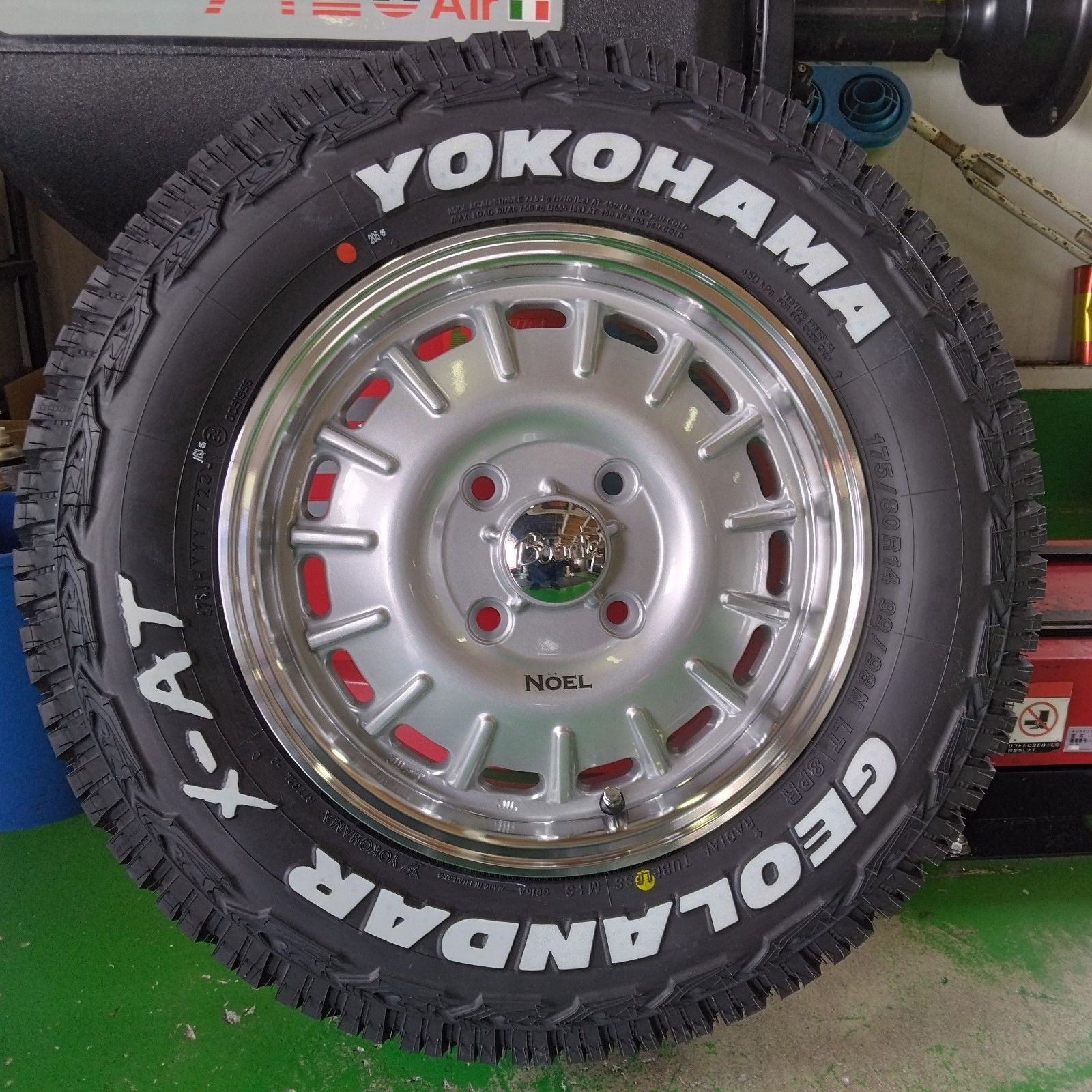 175/80R14 YOKOHAMA ジオランダー X-A/T ホワイトレター NV200 バネット デリカ D3 タイヤホイールセット 14インチ  NOEL - メルカリ