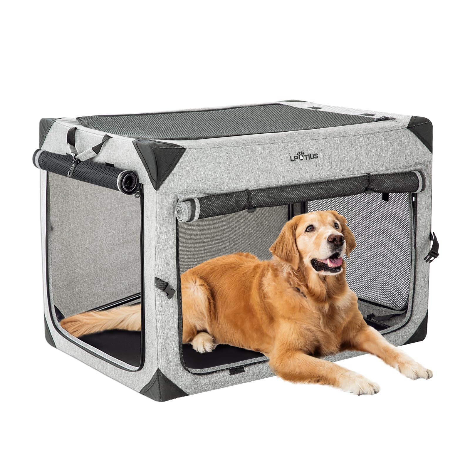 LPOTIUS ペットカート 折りたたみ 2Way 分離型 軽量 多機能 小型犬