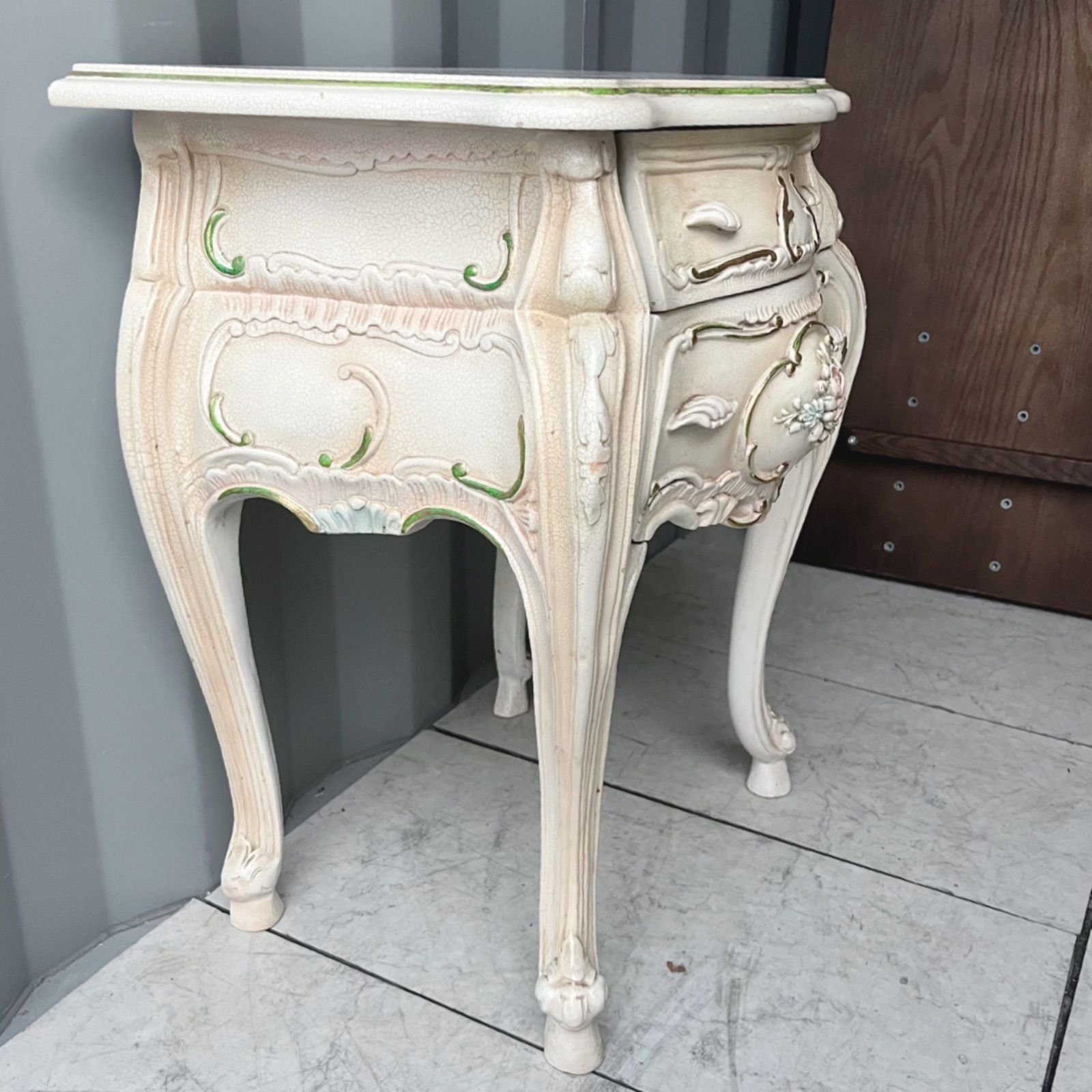 取付無料！ロココ調 ヨーロピアン 猫脚姫系おしゃれアンティークコンソールテーブル 取付無料！ロココ調 ヨーロピアン 猫脚姫系おしゃれアンティーク